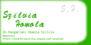 szilvia homola business card
